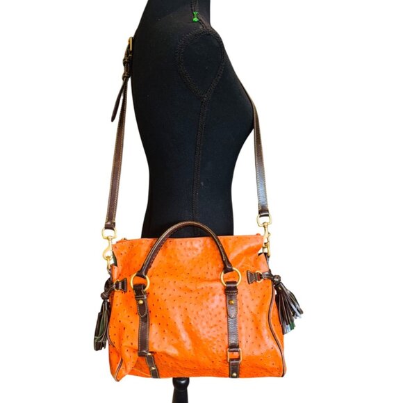Dooney & Bourke Orange Satchel - Picture 2 of 10